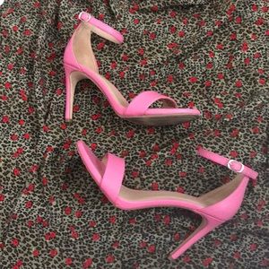 Pink Strappy Heels